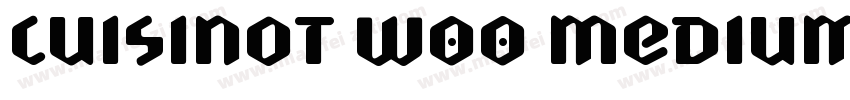 CuisinOT W00 Medium字体转换